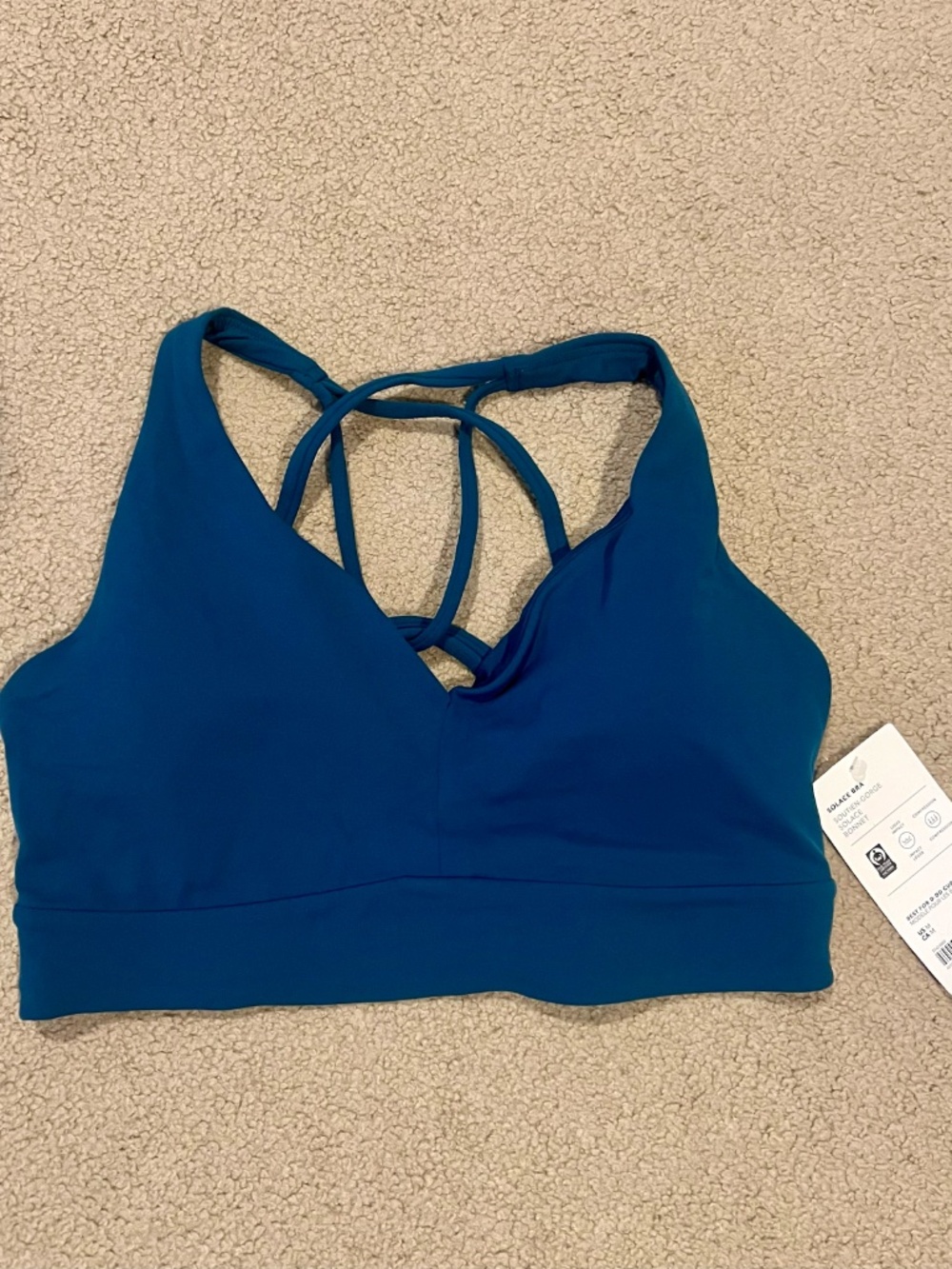 Athleta Solace Bra D-DD Medium Costal Teal NWT - Picture 5 of 9
